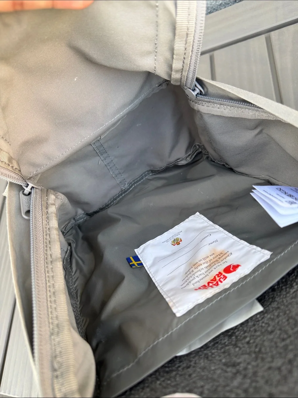 Fjallraven Kanken Mini Backpack in Taupe Gray